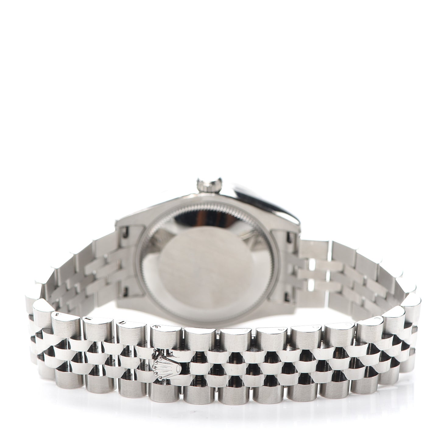 Stainless Steel 18K White Gold 31mm Oyster Perpetual Datejust Watch Dark Rhodium Floral 178274