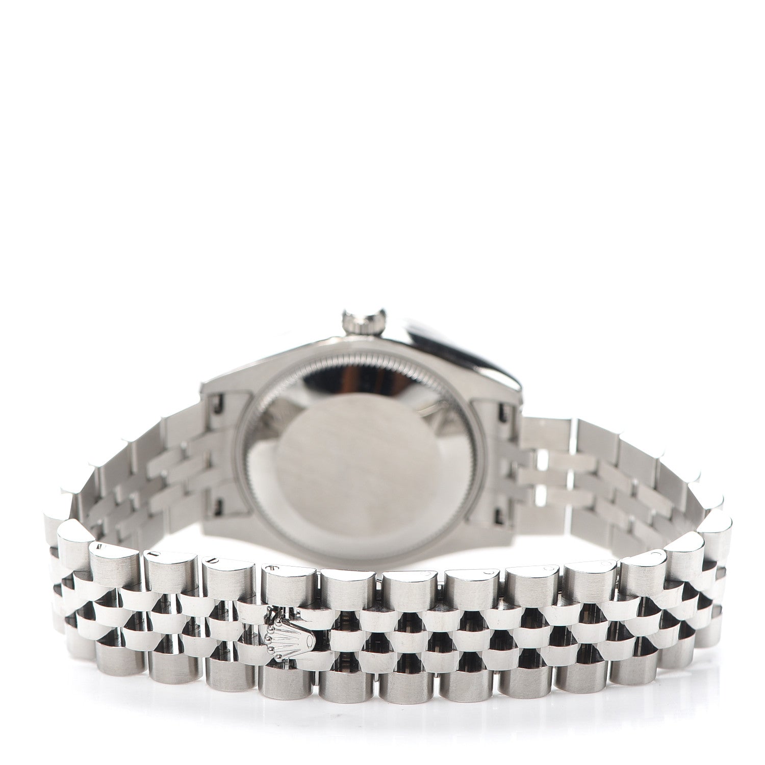 Rolex Stainless Steel 18K White Gold 31mm Oyster Perpetual Datejust Watch Dark Rhodium Floral 178274 3 of 6