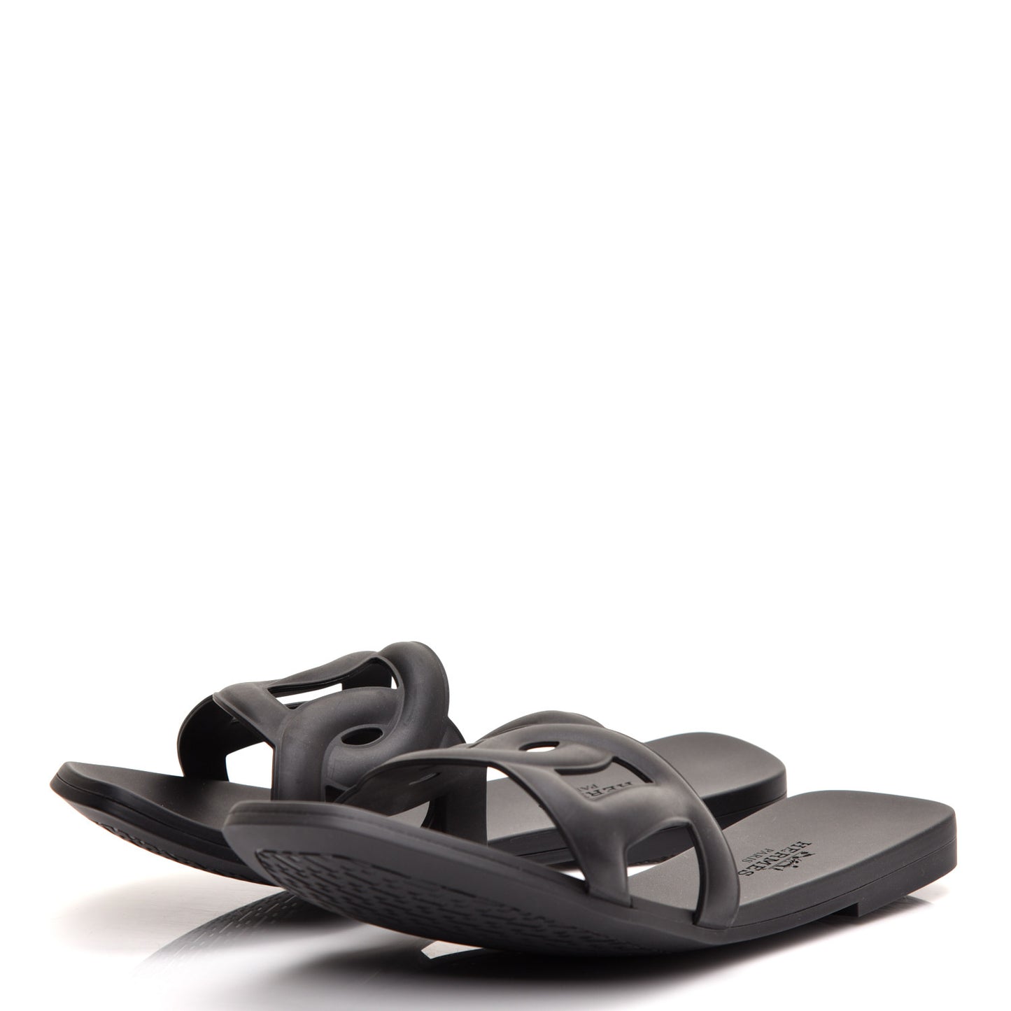 Rubber Aloha Sandals 36 Black