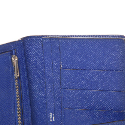 Hermes Epsom Bearn Gusset Wallet Bleu Electrique 9 of 9