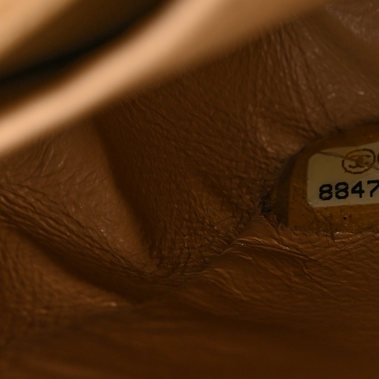 Lambskin East West Chocolate Bar Flap Beige