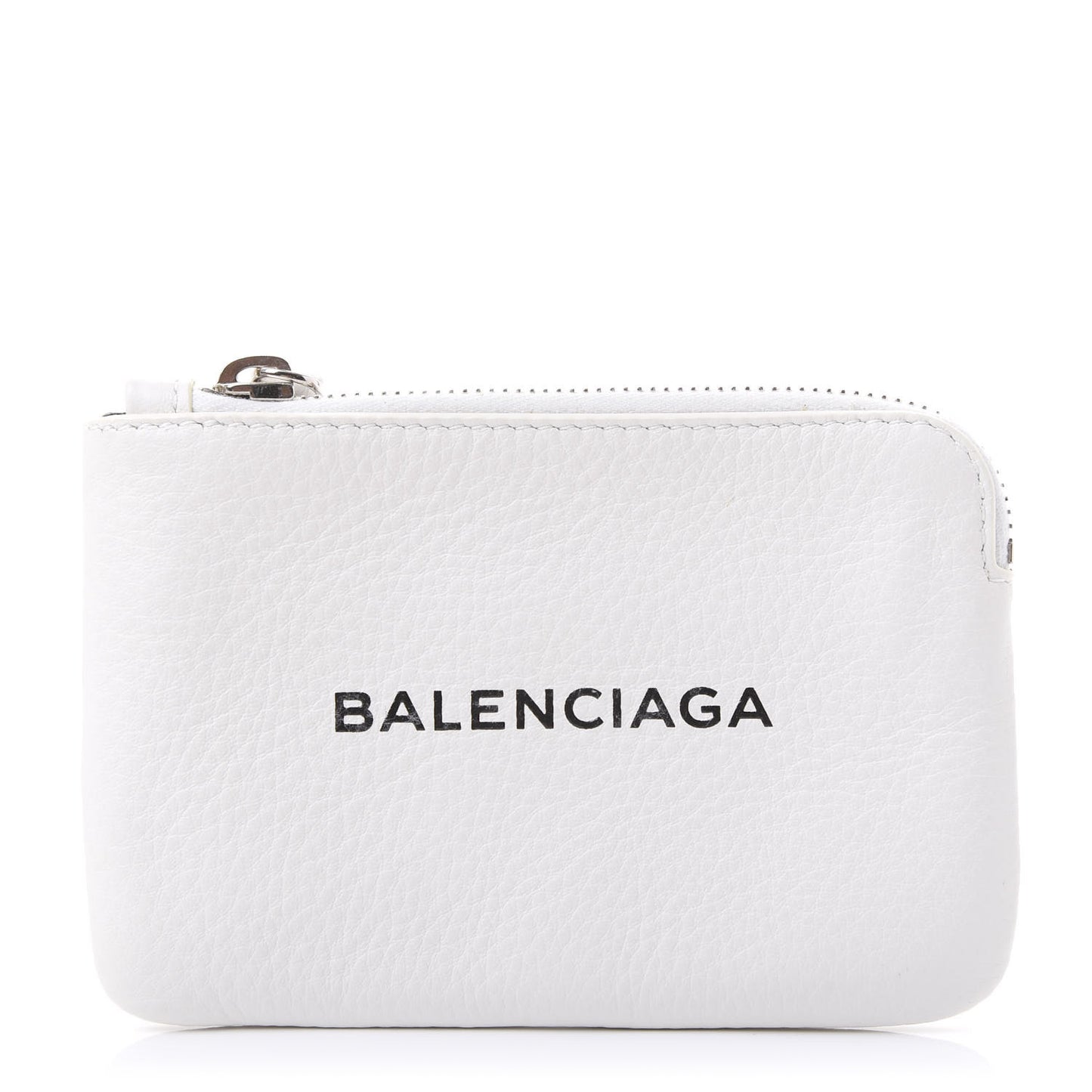 Calfskin XS Everyday Zip Coin Pouch White
