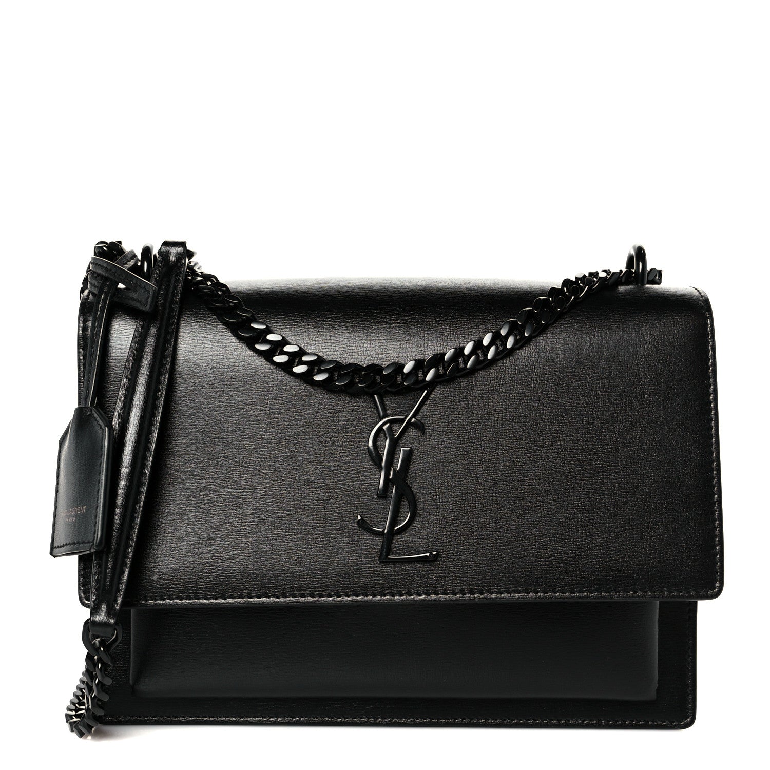 Saint Laurent Calfskin Medium Monogram Monochrome Sunset Black 1 of 11