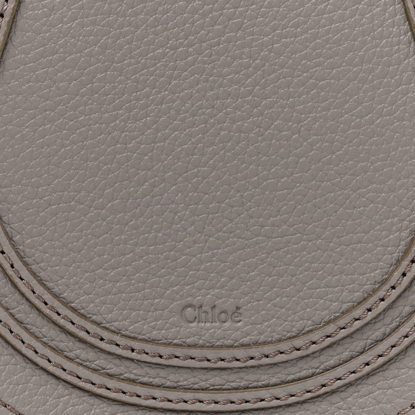 Calfskin Mini Marcie Round Crossbody Bag Cashmere Grey