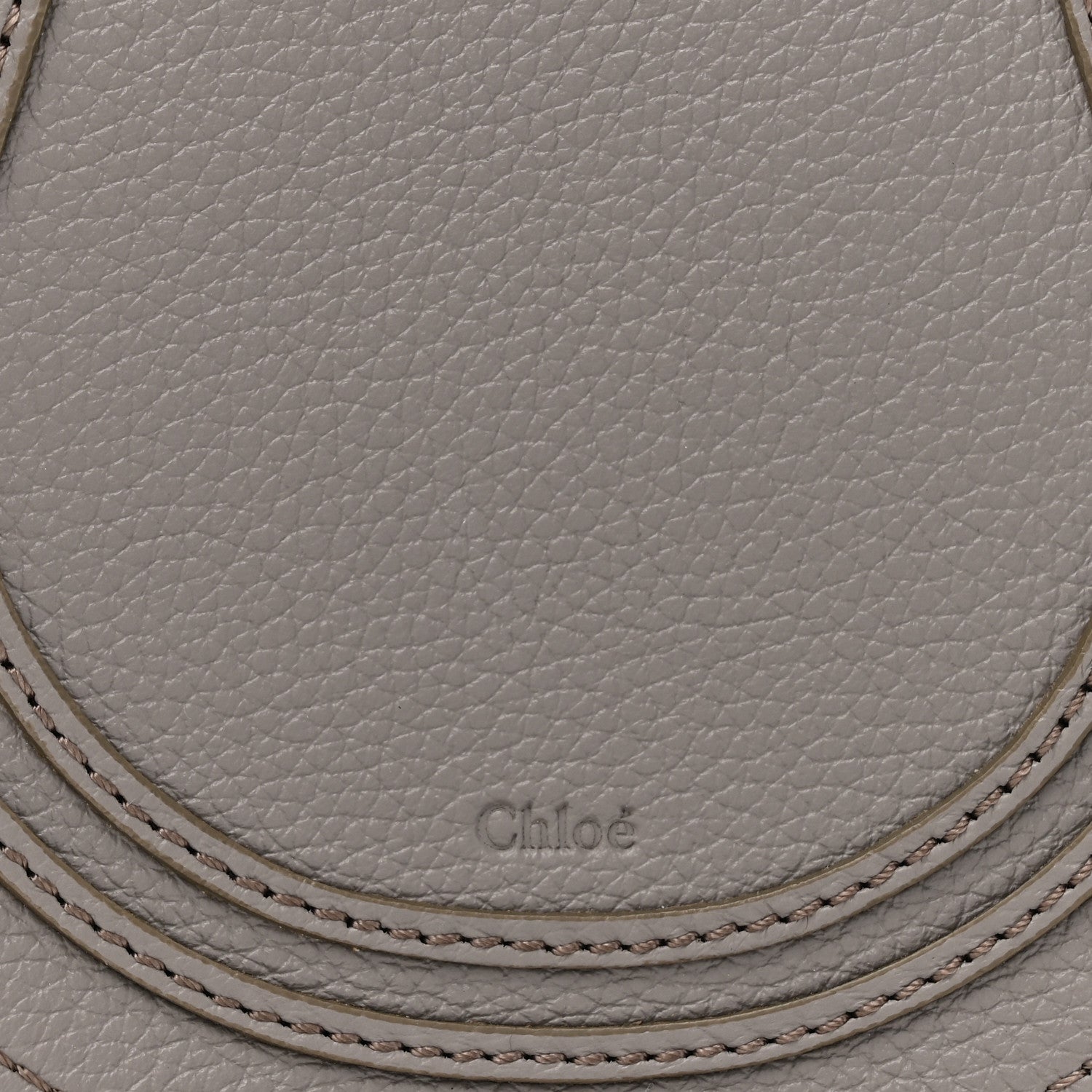 Chloe Calfskin Mini Marcie Round Crossbody Bag Cashmere Grey 9 of 12