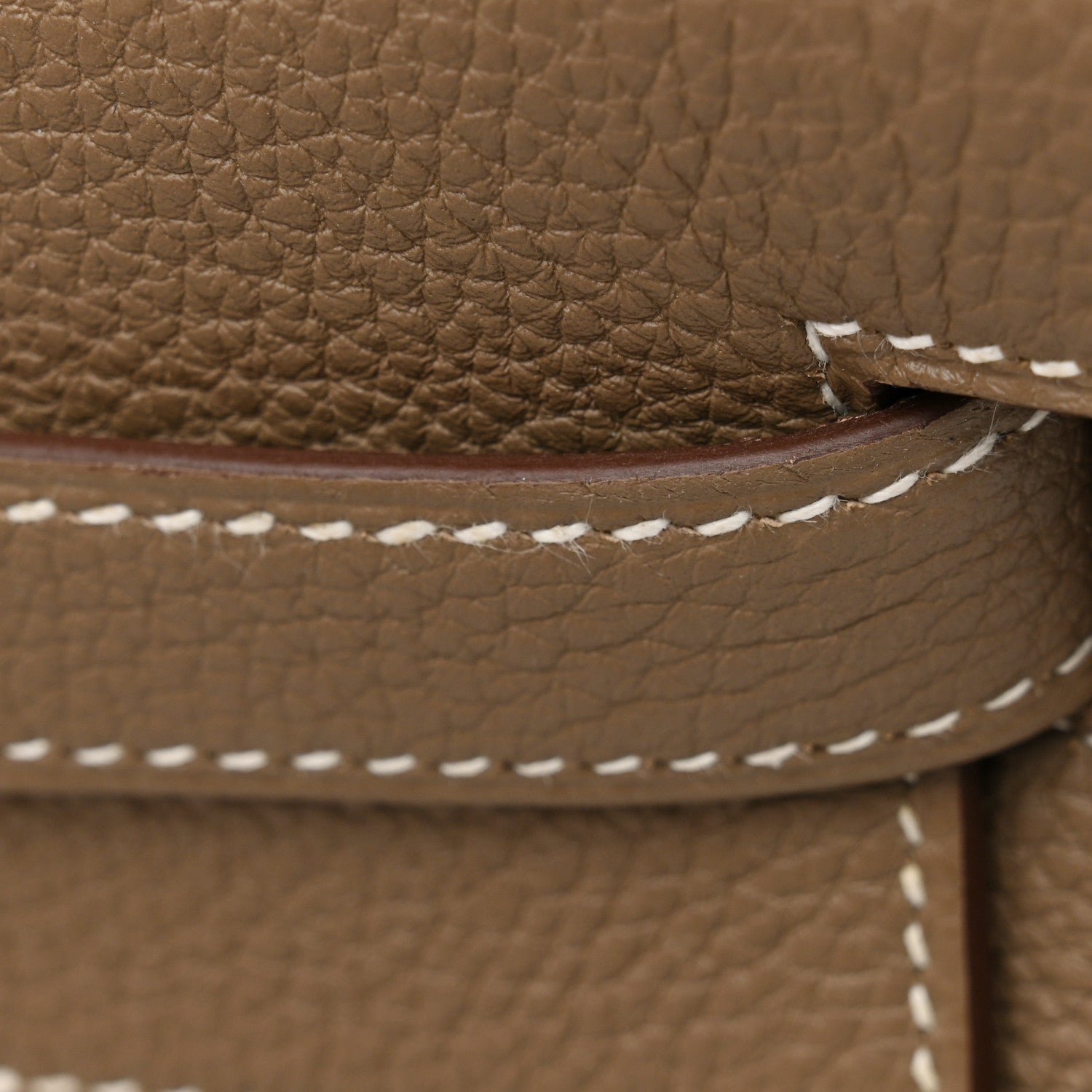 Hermes Togo Kelly Retourne 32 Etoupe 14 of 15