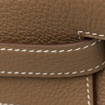 Hermes Togo Kelly Retourne 32 Etoupe 14 of 15