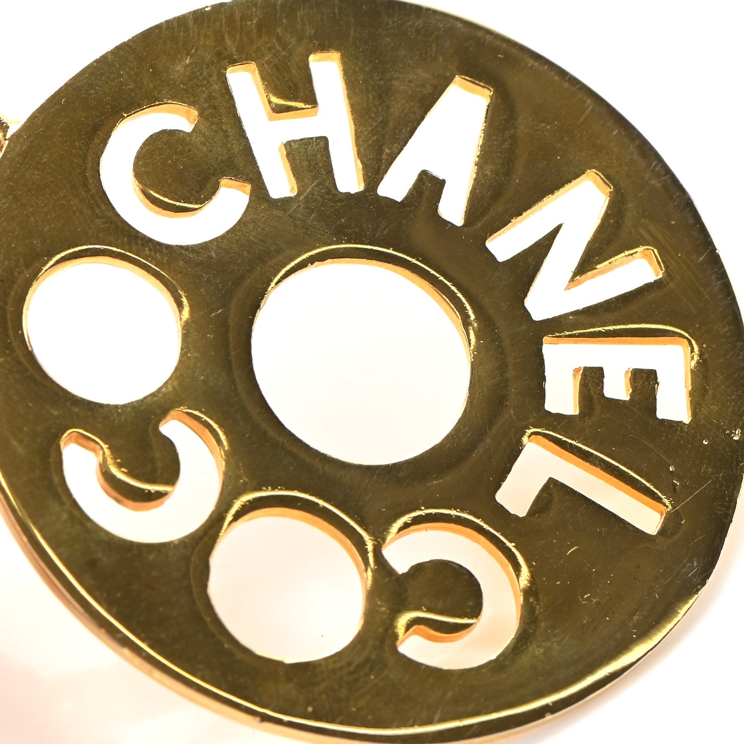 Chanel Coco Chanel Logo Necklace Gold 8 of 8