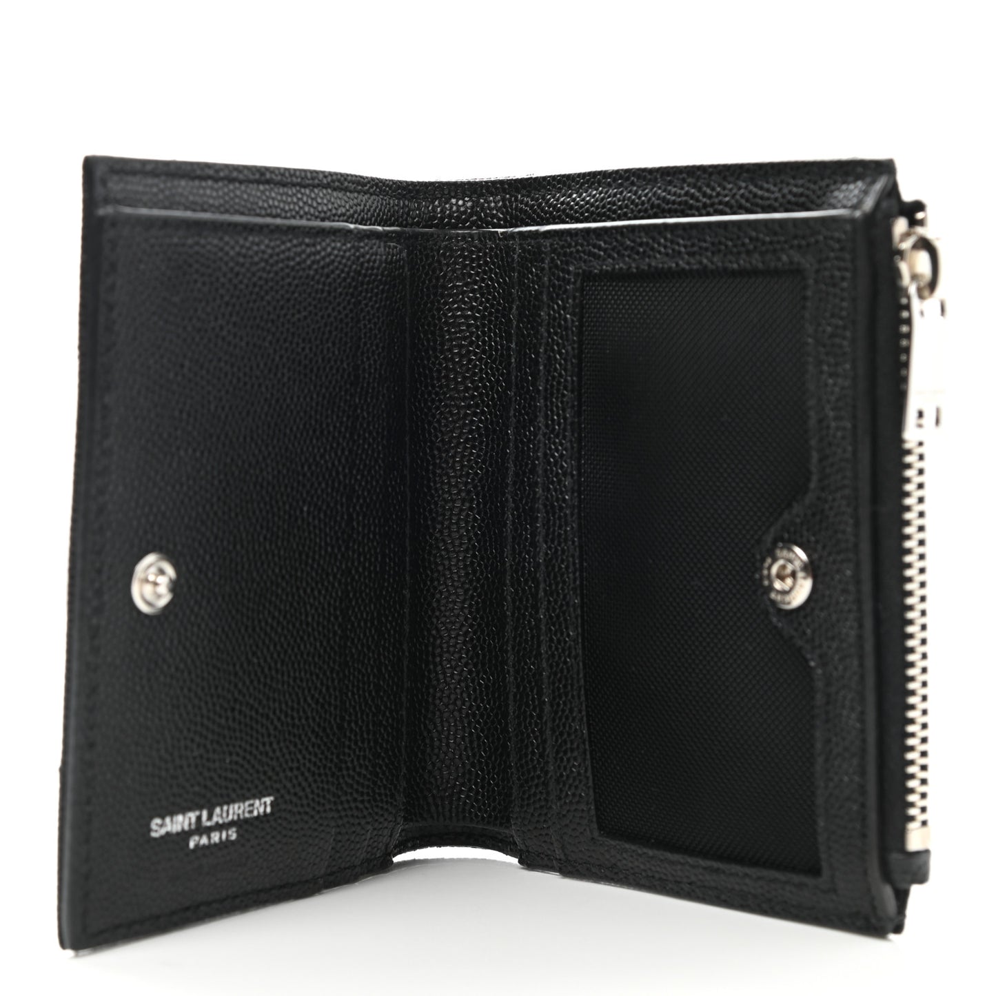 Grain De Poudre Matelasse Chevron Monogram Zipped Card Case Black