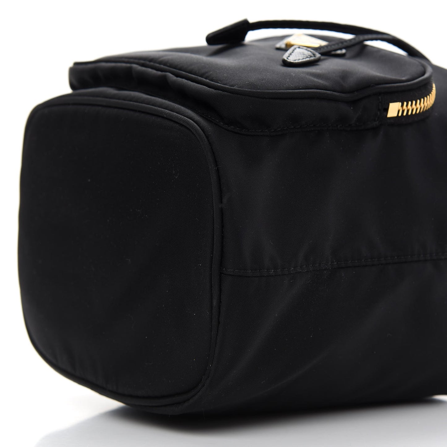 Re-Nylon Duet Drawstring Shoulder Bag Black