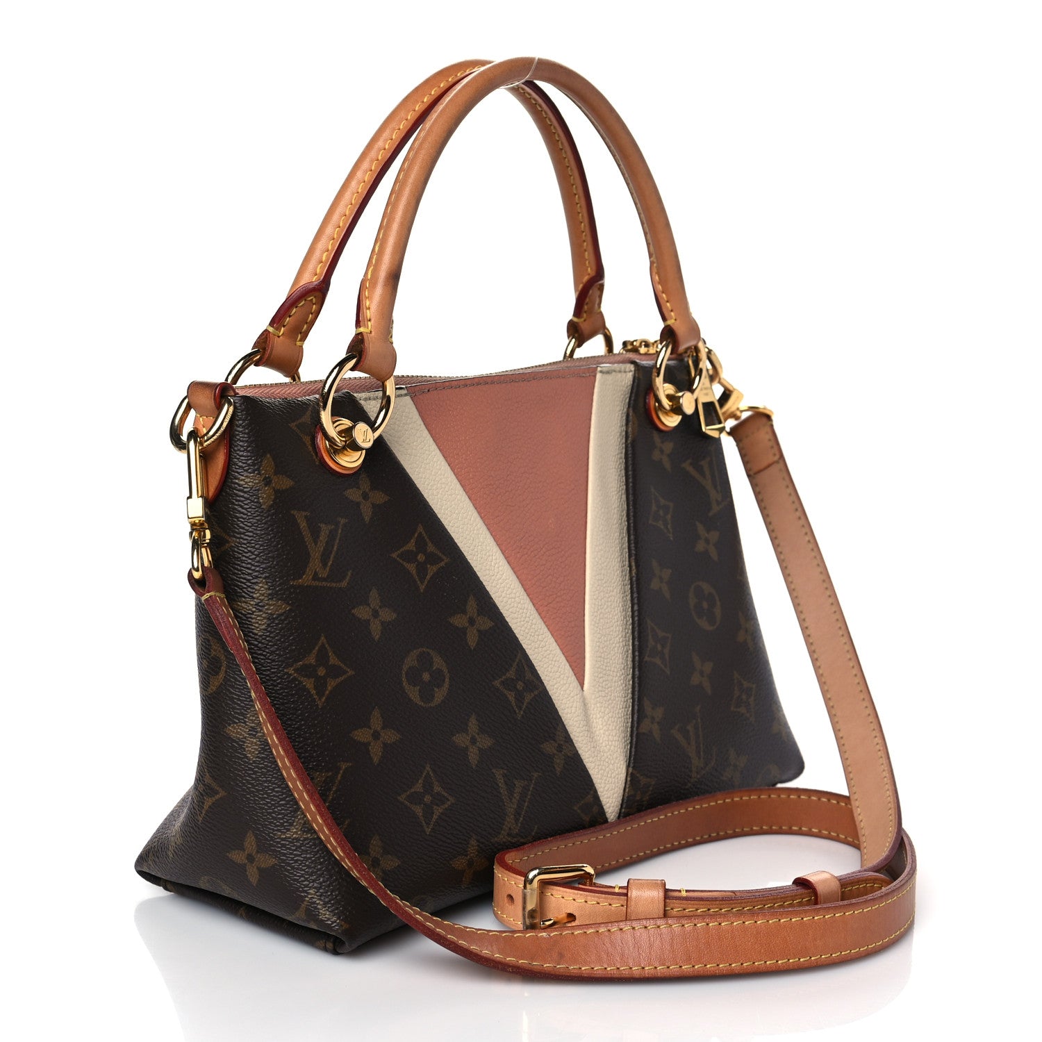 Louis Vuitton Monogram V Tote BB Cream Peach 3 of 11