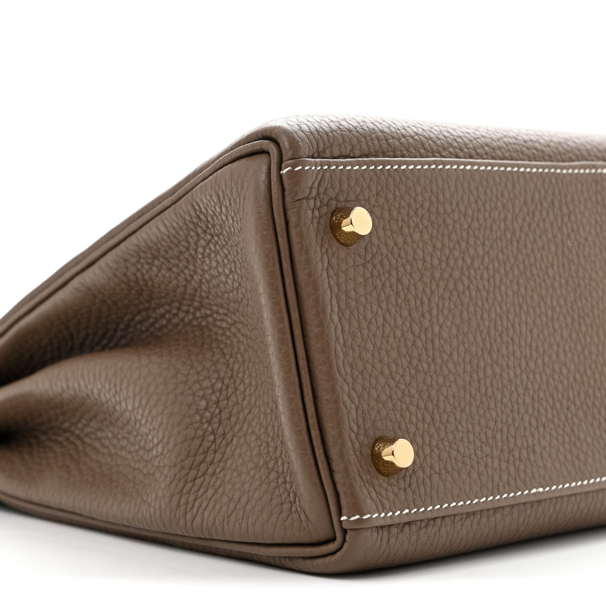 Hermes Taurillon Clemence Kelly Retourne 32 Etoupe 9 of 16