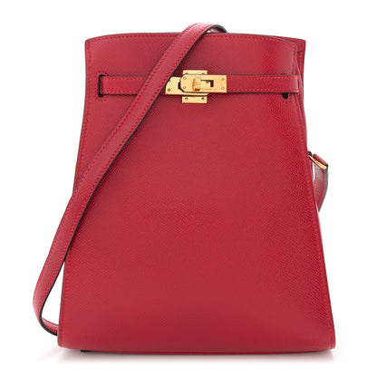 Hermes Courchevel Kelly Sport PM Rouge Vif 1 of 13