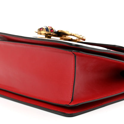 Gucci Calfskin Sylvie Web Small Queen Margaret Top Handle Bag Blue Agata Hibiscus Red Mystic White Sugar Pink 10 of 11