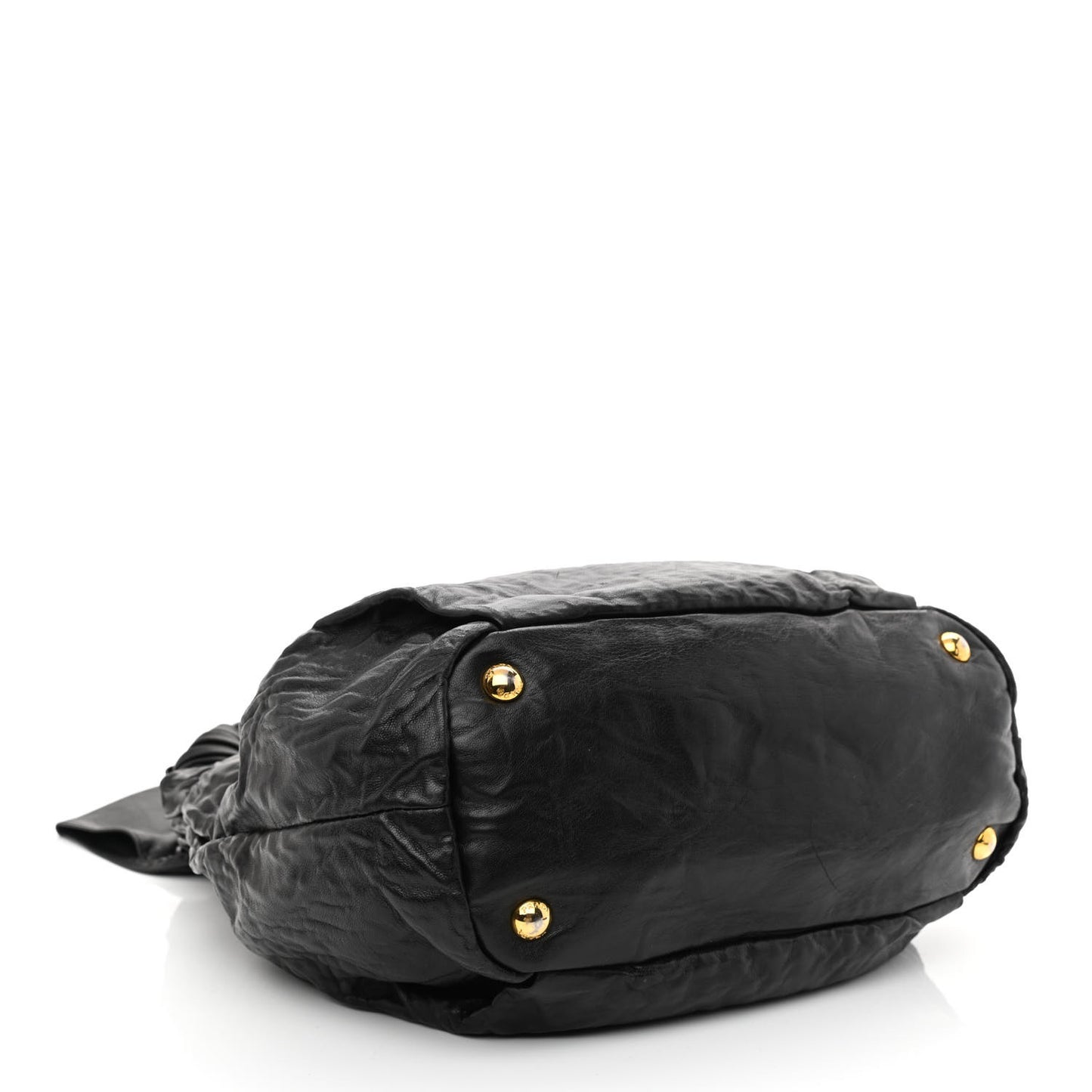 Nappa Antique Bow Tote Black