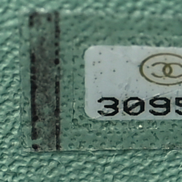 Lambskin Quilted Mini Rectangular Flap Light Green