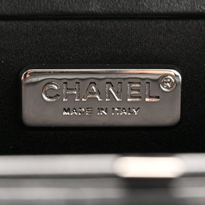 Chanel Lambskin Chevron Evening Clutch Black 6 of 8