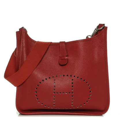 Hermes Taurillon Clemence Evelyne GM Rouge 1 of 7