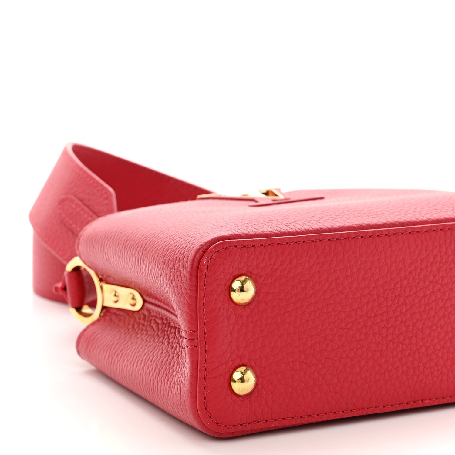 Louis Vuitton Taurillon Mini Capucines Scarlet 9 of 10