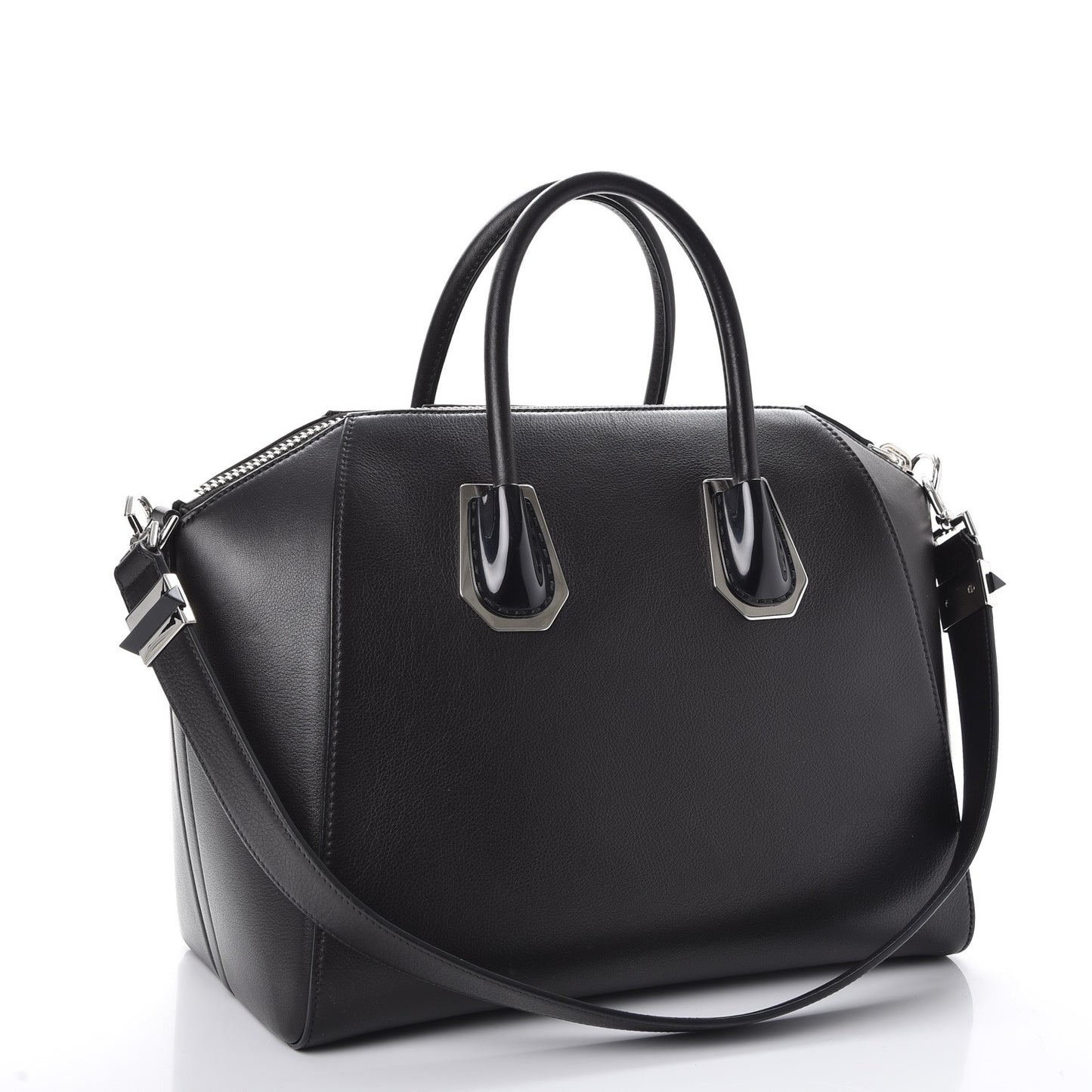 Calfskin Plexiglass Medium Antigona Black