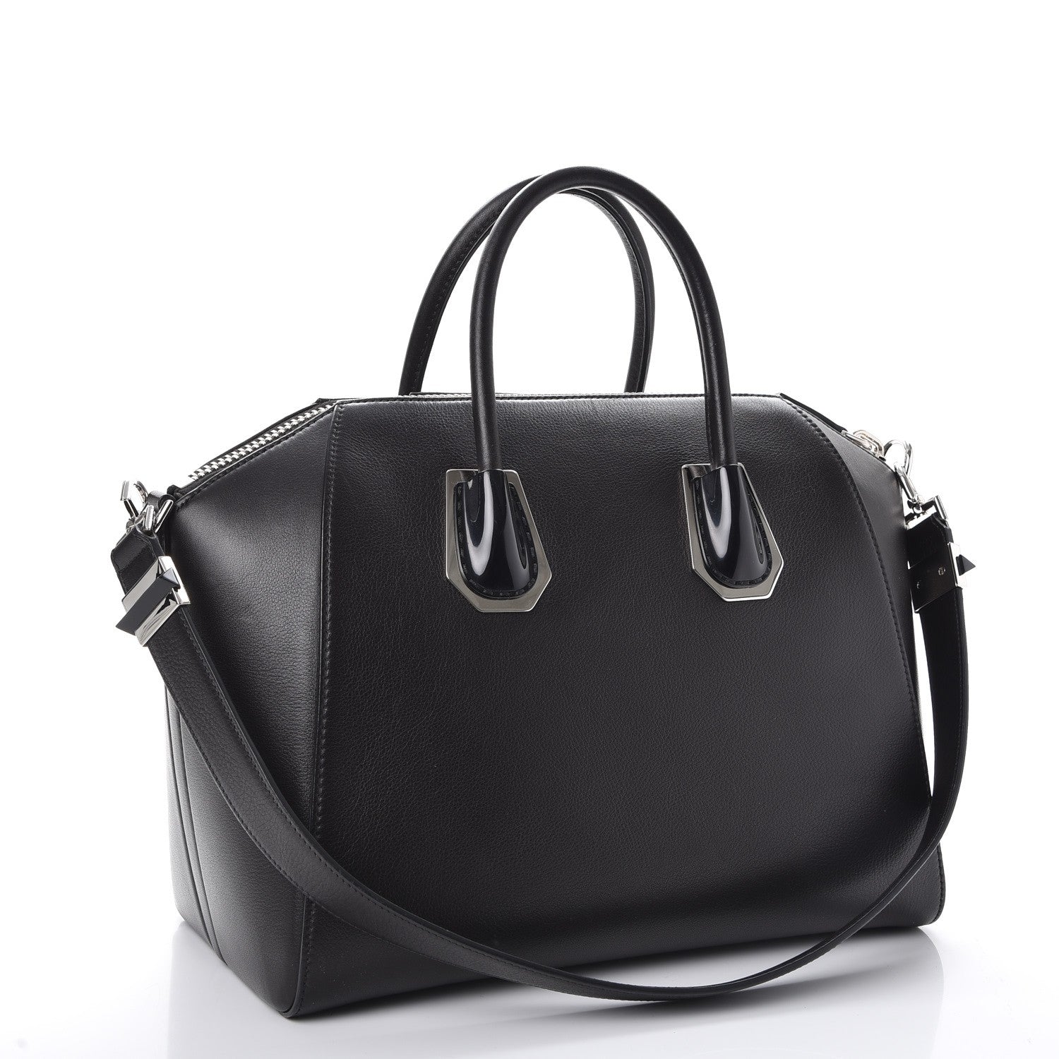 Givenchy Calfskin Plexiglass Medium Antigona Black 3 of 8