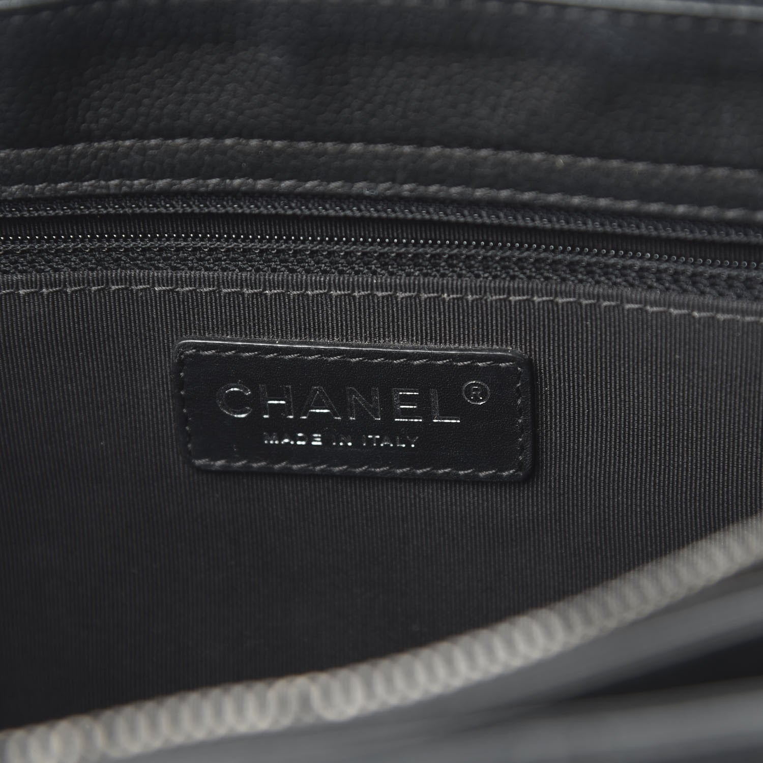 Chanel Caviar Quilted Medium Rock In Rome Tote Black 8 of 11
