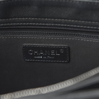 Chanel Caviar Quilted Medium Rock In Rome Tote Black 8 of 11