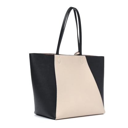 Louis Vuitton Calfskin Lockme Cabas Vanille Black 3 of 23