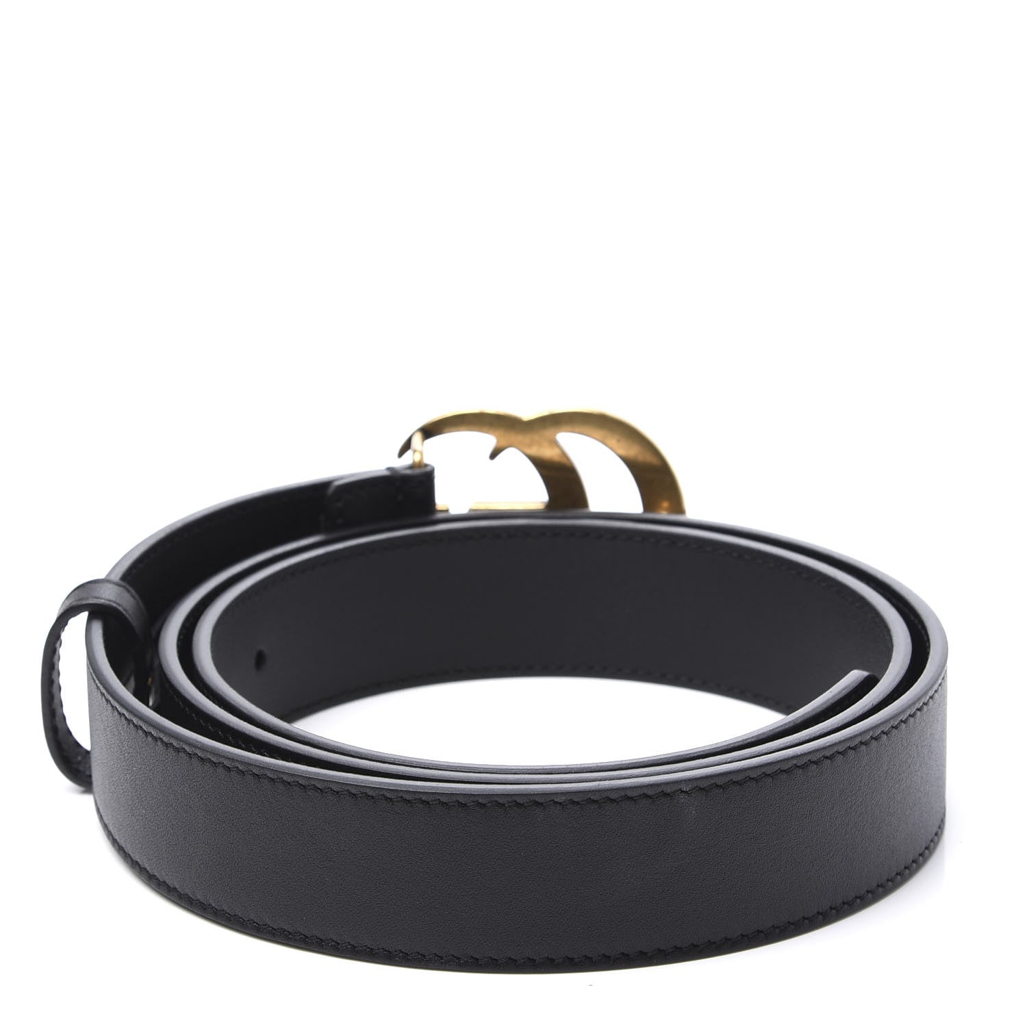 Gucci Calfskin Double G 30mm Belt 95 38 Black 2 of 6