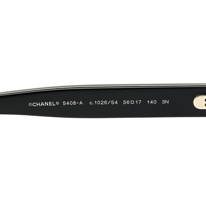 Chanel Acetate Polarized Square Sunglasses 5408-A Black 6 of 9