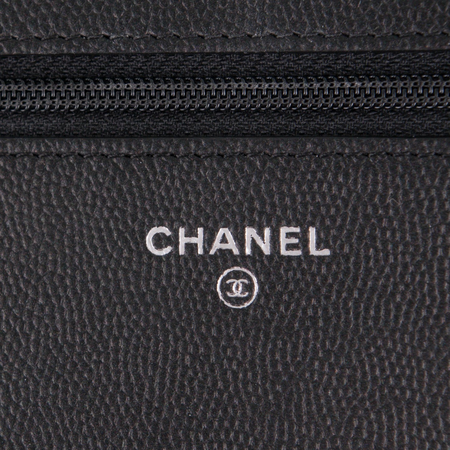 Caviar Quilted Boy Wallet On Chain WOC So Black