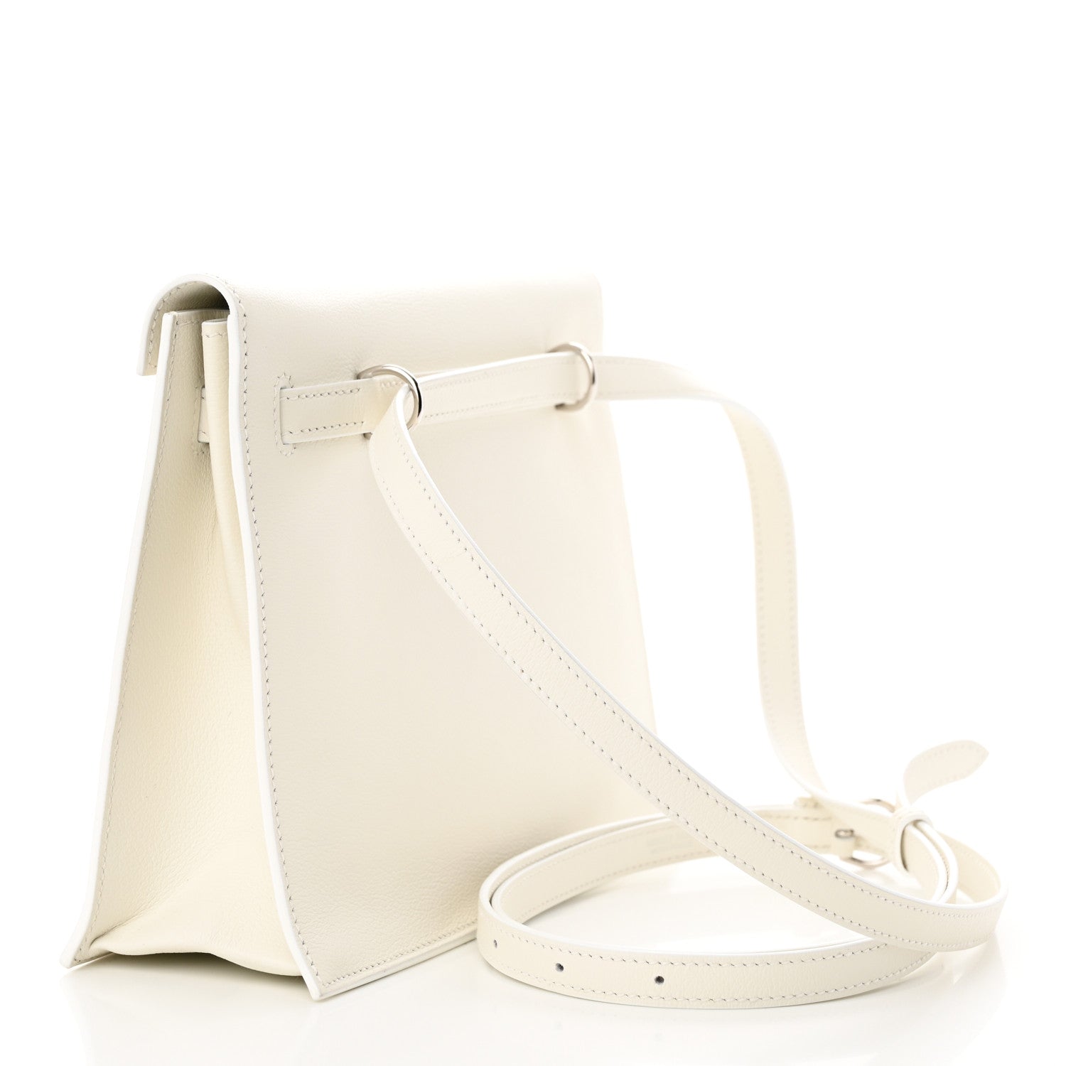 Hermes Evercolor Kelly Danse II Belt Bag White 3 of 11