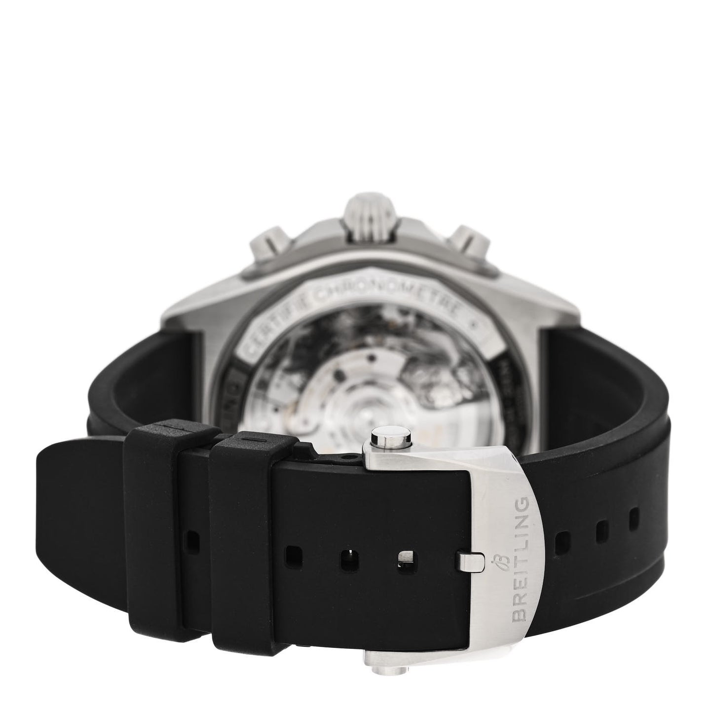 Stainless Steel Rubber 42mm Chronomat Automatic Watch Ice Blue PB013410