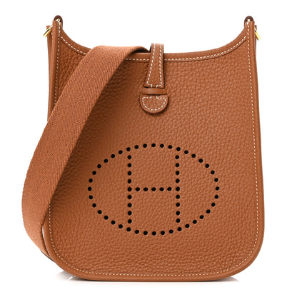 Hermes Taurillon Clemence Evelyne TPM Gold 1 of 11