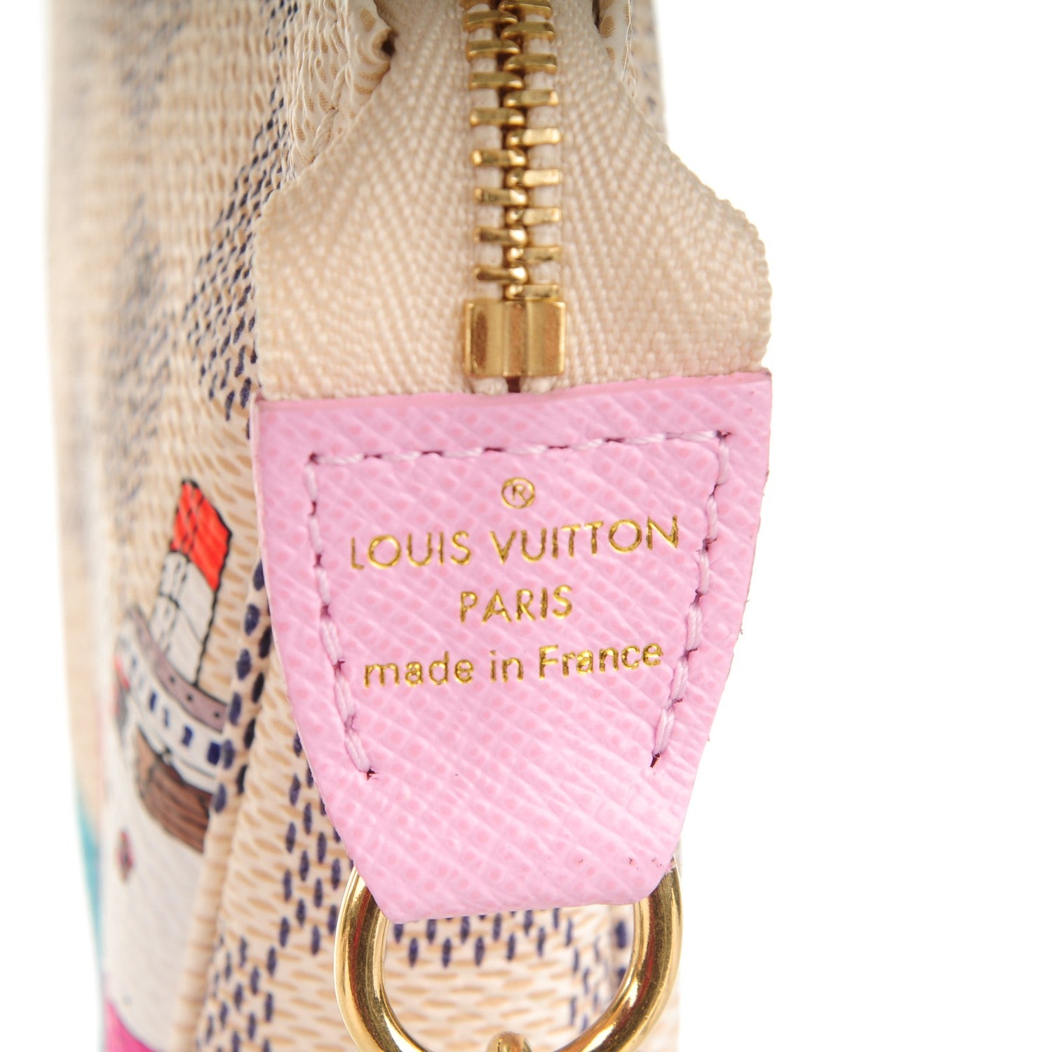 Louis Vuitton Damier Azur 2016 Christmas Animation Mini Pochette Accessories 6 of 7