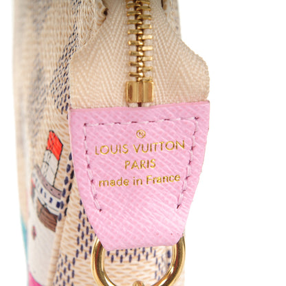 Louis Vuitton Damier Azur 2016 Christmas Animation Mini Pochette Accessories 6 of 7