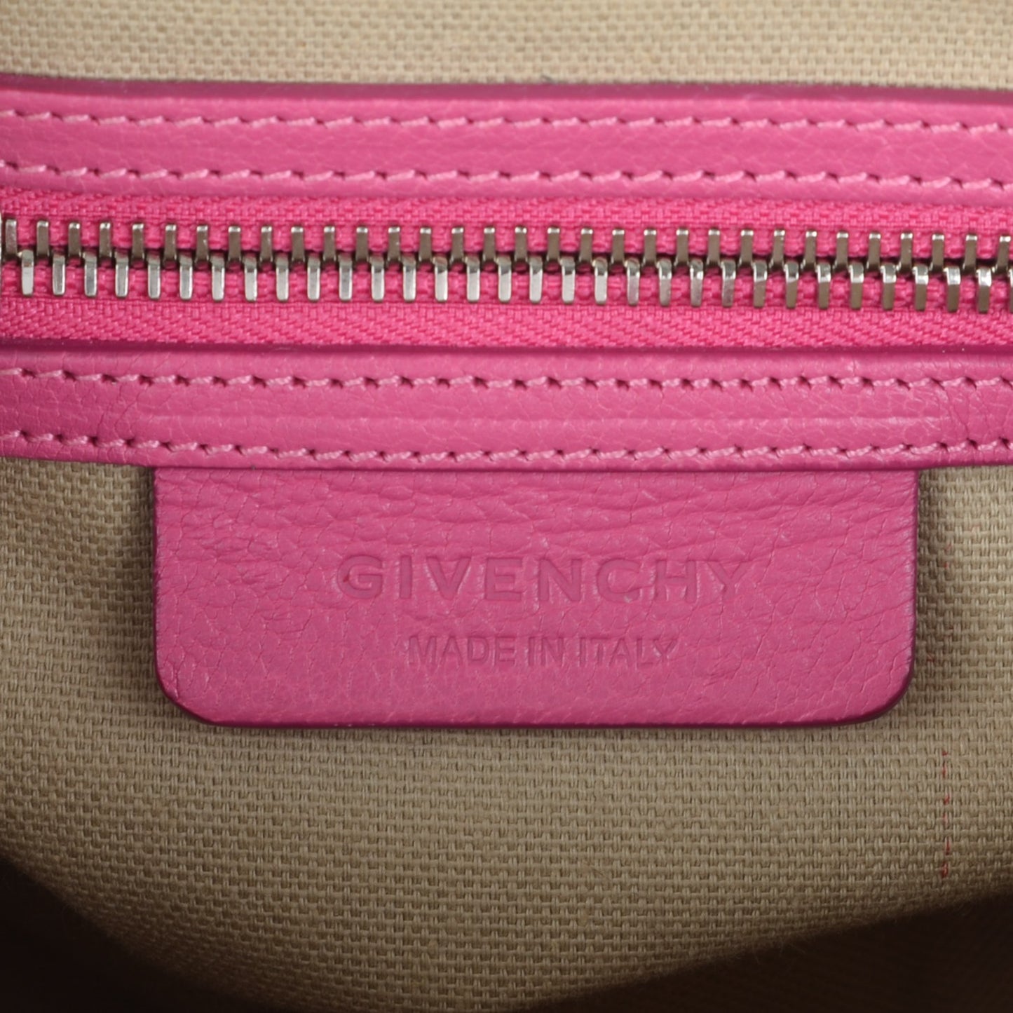 Sugar Goatskin Mini Antigona Fushia