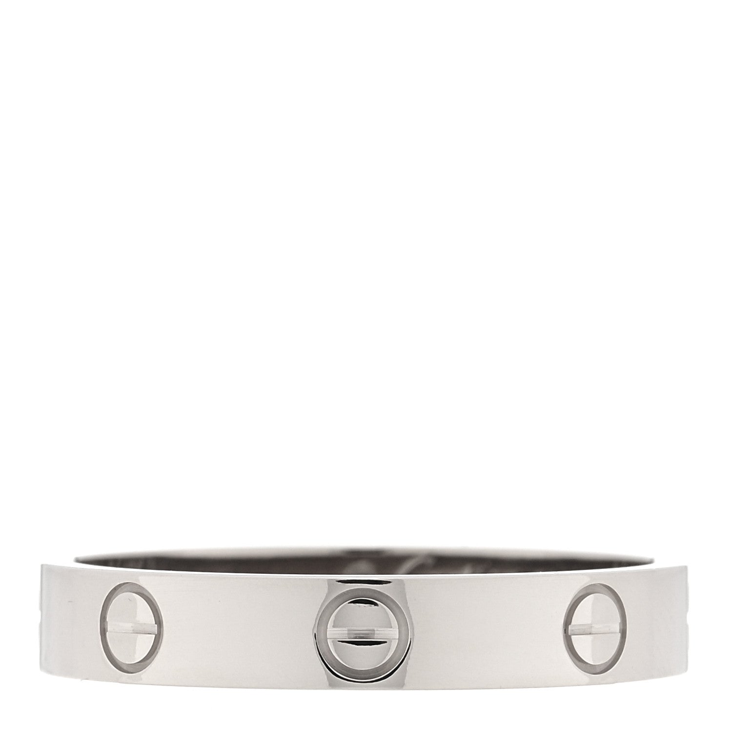 Cartier 18K White Gold 3.5mm LOVE Wedding Band Ring 59 8.75 1 of 5