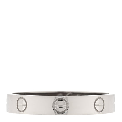 Cartier 18K White Gold 3.5mm LOVE Wedding Band Ring 59 8.75 1 of 5
