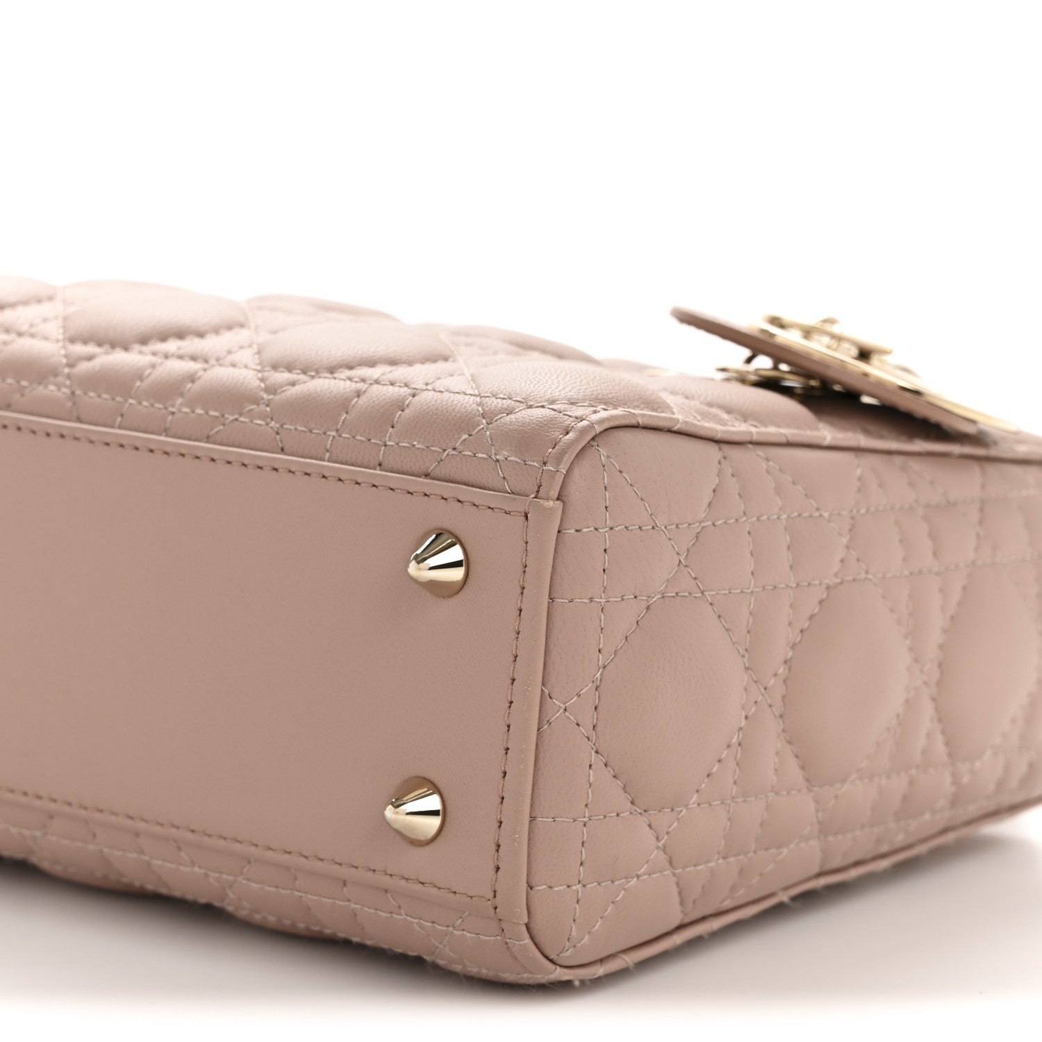 Christian Dior Lambskin Cannage Small My ABC Dior Lady Dior Blush 10 of 16
