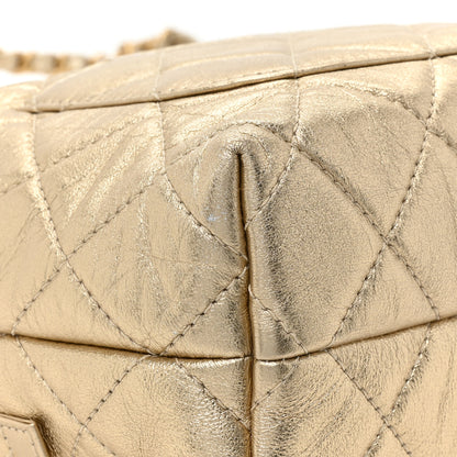 Chanel Metallic Lambskin Quilted Mini Bowling Bag Gold 11 of 11
