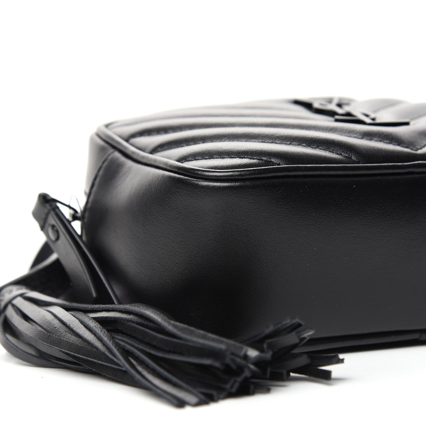 Calfskin Matelasse Monogram Lou Belt Bag Black
