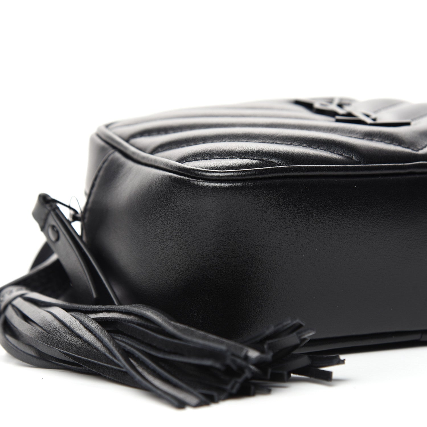 Saint Laurent Calfskin Matelasse Monogram Lou Belt Bag Black 7 of 10