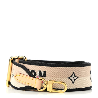 Louis Vuitton Jacquard Speedy Bandouliere 20 Shoulder Strap Black 1 of 3