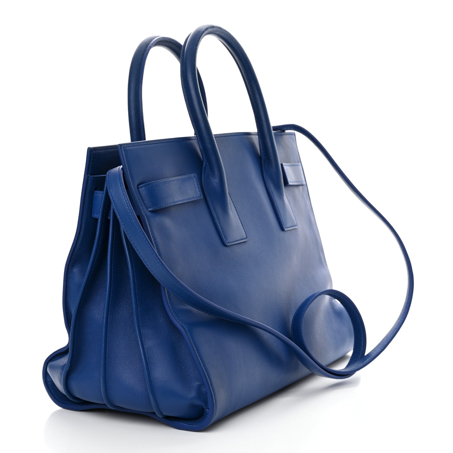 Saint Laurent Calfskin Small Sac De Jour Blue Majorelle 3 of 13