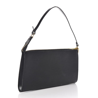 Louis Vuitton Epi Pochette Accessories 24 Black 3 of 7