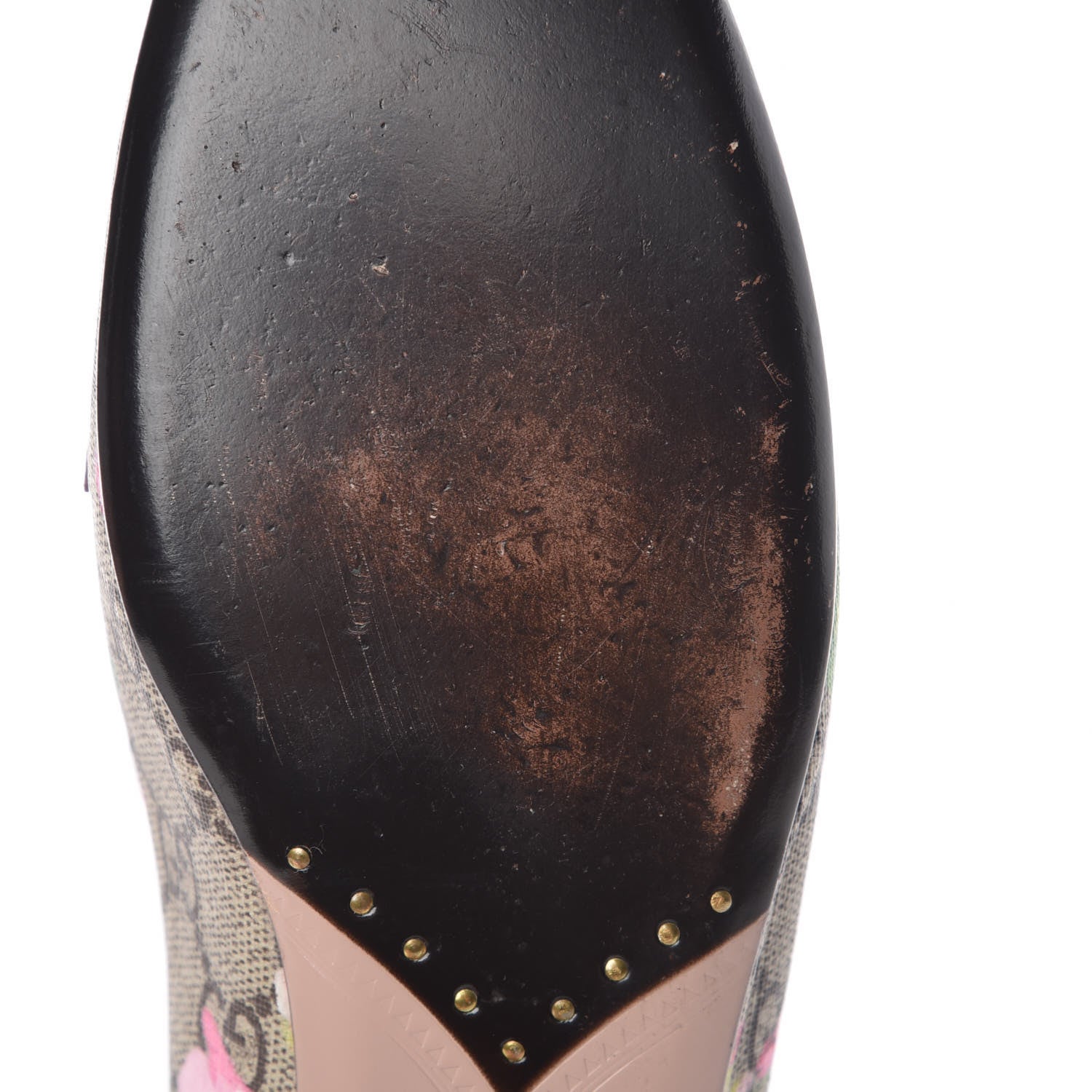 Gucci GG Supreme Monogram Blooms Ballet Flats 38 Beige Multicolor Dry Rose 9 of 14