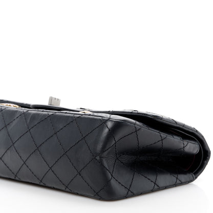 Chanel Aged Calfskin Space Charms 2.55 Reissue 225 Flap Black 11 of 12