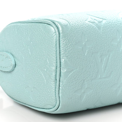 Louis Vuitton Empreinte Monogram Nano Speedy Pearly Lagoon Turquoise 8 of 9