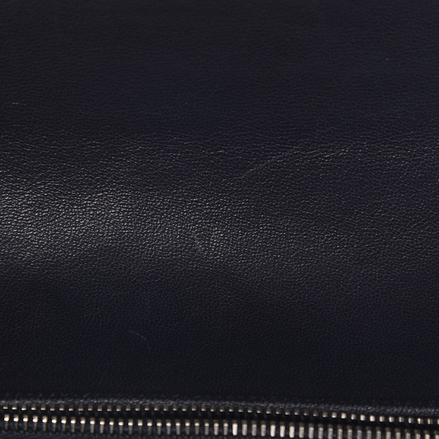 Sheepskin Matelasse Chevron Monogram Large College Satchel Navy Blue